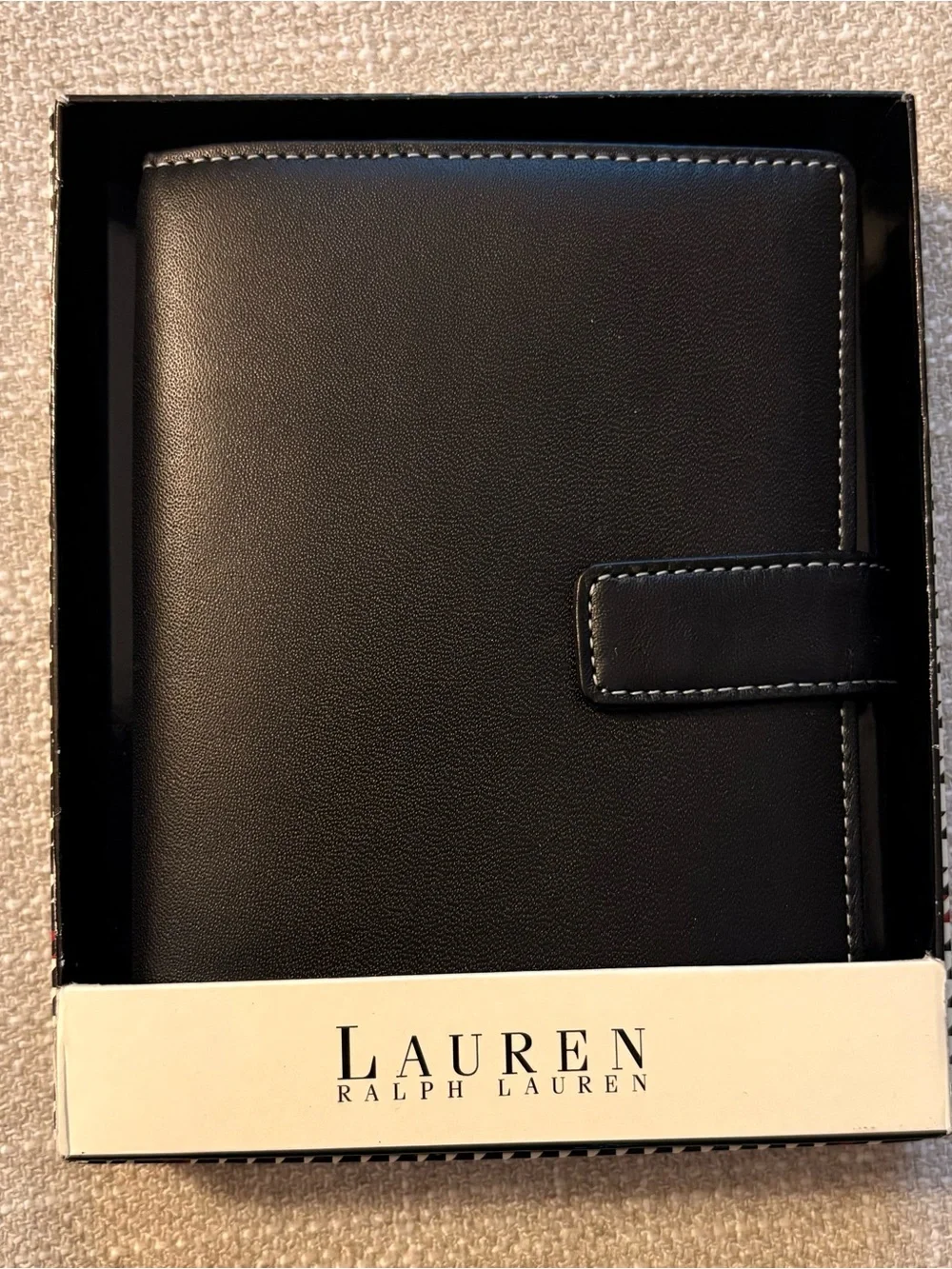 Vintage 2004 Lauren Ralph Lauren Mini Agenda Black New Old Stock in Box
